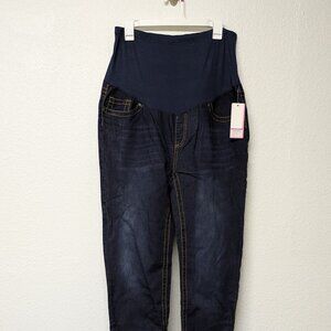 RUMOR HAS IT Dark Blue Maternity Skinny Jeans Denim Pants - Size XL